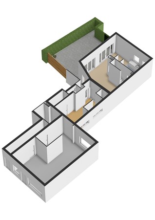 Floorplan - Dorpstraat 45, 3461 CP Linschoten